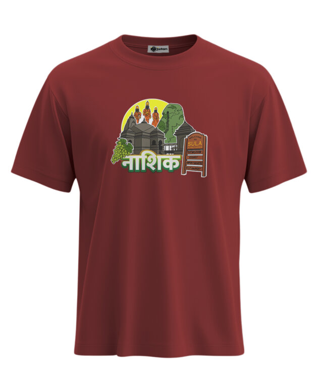 Nashik - M, Maroon