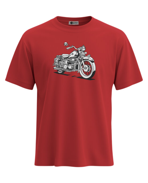 Monochrome Motorcycle - L, Red