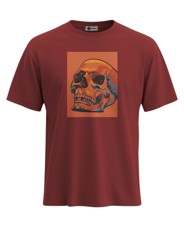 Scarlet Skull - XXL, Maroon